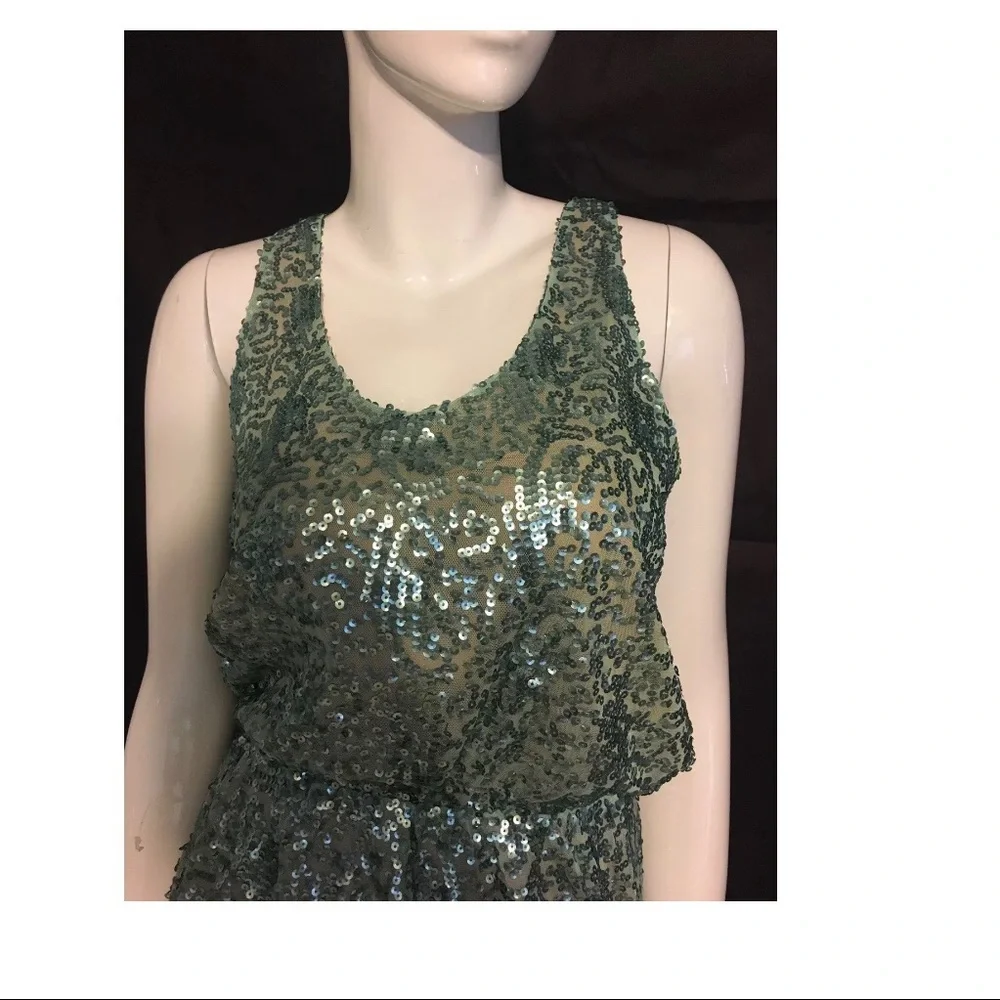 NEW! $220 Dress the Population Maryann Sleeveless Sequin Dress [SZ‎ Medium ]